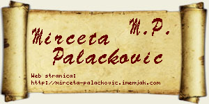 Mirčeta Palačković vizit kartica